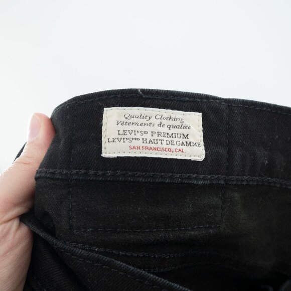 Levi's Men's 502 Taper Jeans Nightshine Black | w33 L30 - Picture 5 of 9